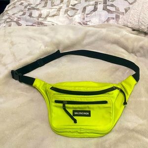 Balenciaga Explorer Belt Bag neon green
